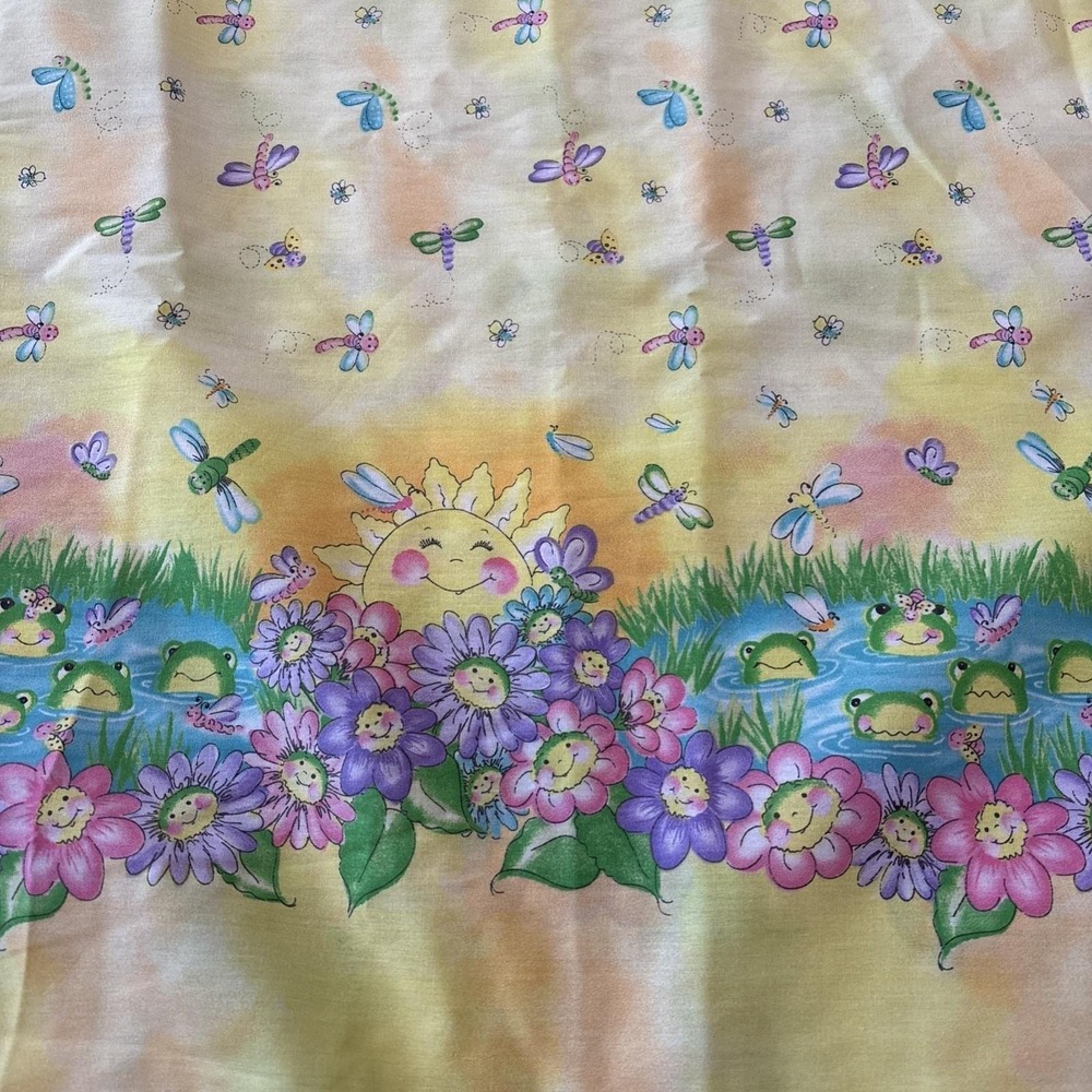 Vintage Daisy Kingdom Sunny Bugs Fabric 3+ Yards